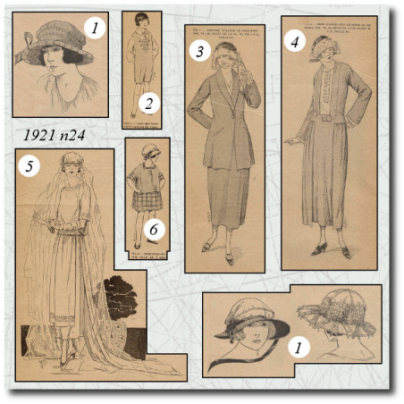 Costume tailleur de gabardine 1921