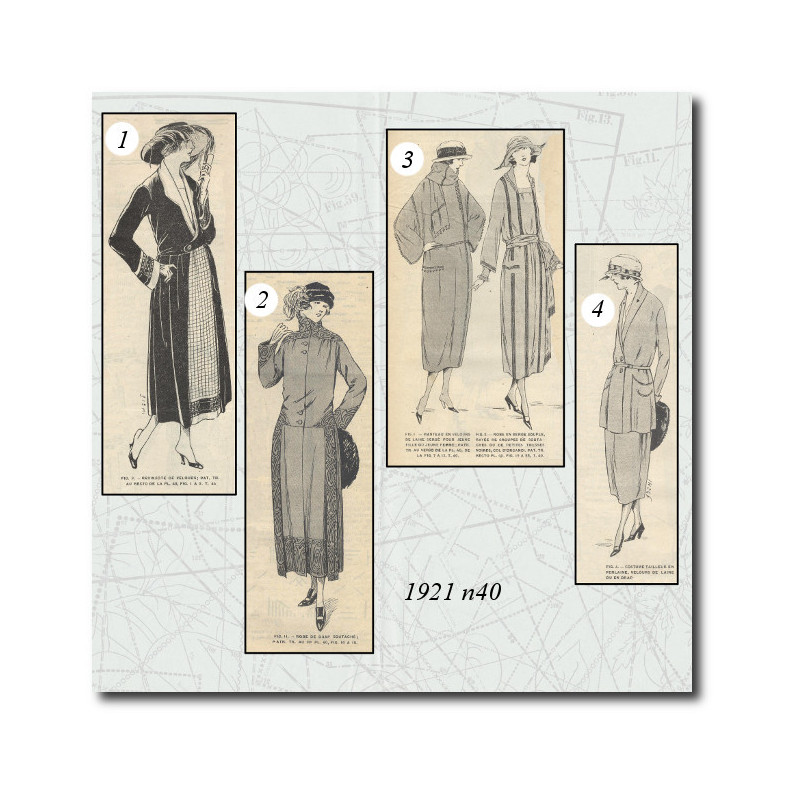 Redingote de velours 1921