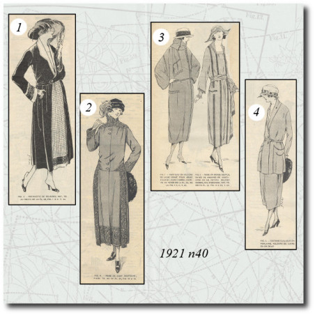 Redingote de velours 1921