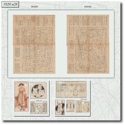1920 N°28 Sewing patterns...
