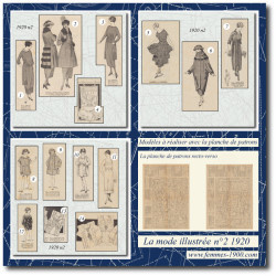 1920 N°2 Patrons A4 La mode...
