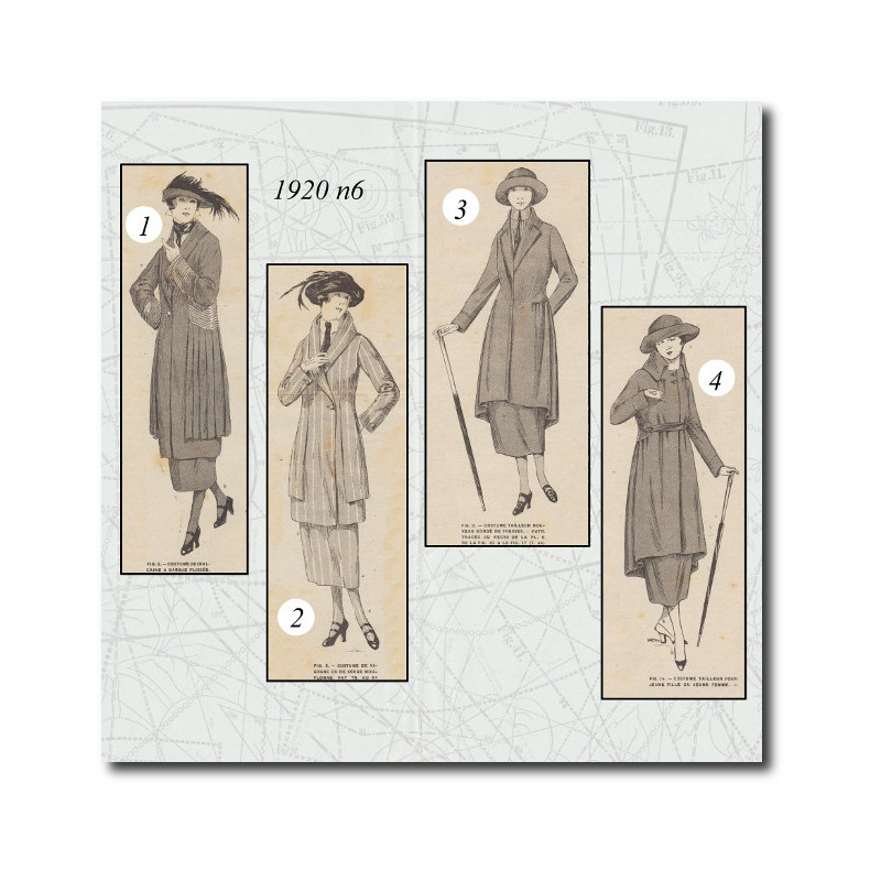 Costume tailleur nouveau 1920