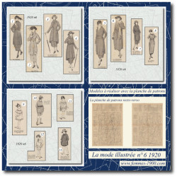 1920 N°6 Patrons A4 La mode...