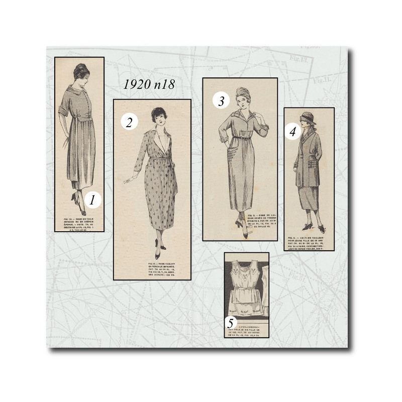 Robe en toile soyeuse 1920