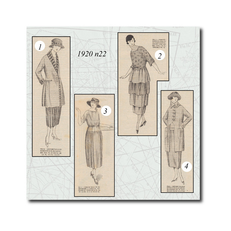 Costume tailleur en toile 1920