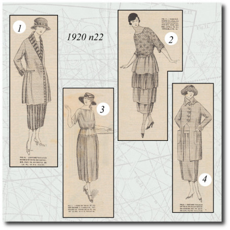 Costume tailleur en toile 1920