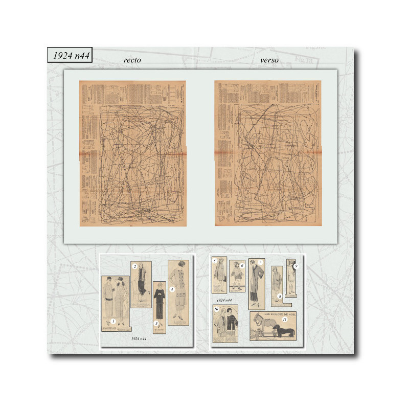 Grand manteau de lainage écossais 1924