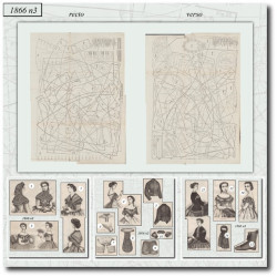 1866 N°3 Patrons  La mode...