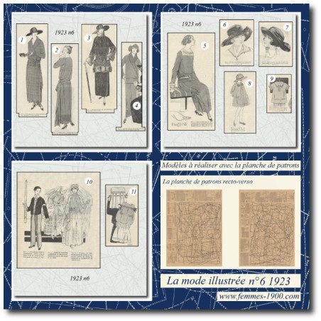 Robe de crêpe marocain noir 1923