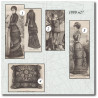 Dress in percale scarf 1880