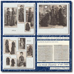 1880 N°40 Sewing patterns...