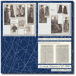 1880 N°45 Sewing patterns...