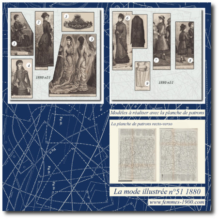 Toilette de mariée en satin blanc 1880