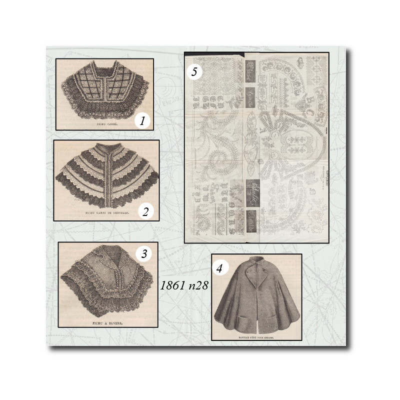 Fichu garni de dentelle