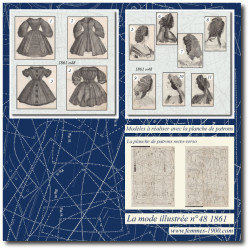 1861 N°48 Sewing patterns...