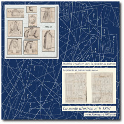 1861 N°9 Patrons A4 La mode...