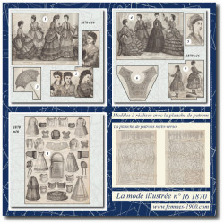 1870 N°16 Sewing patterns...