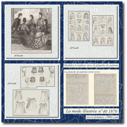 1870 N°40 Sewing patterns...