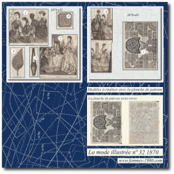 1870 N°32 Sewing patterns...