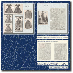 1867 N°37 Sewing patterns...