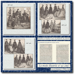 1867 N°43 Sewing patterns...