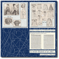 1867 N°45 Sewing patterns...