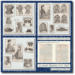 1867 N°51 Sewing patterns...