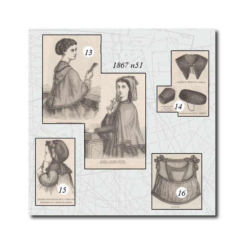 Pèlerine à capuchon