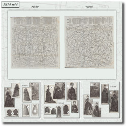 1874 N°44 Patrons  La mode...