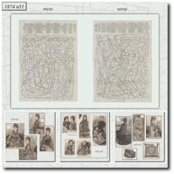 1874 N°51 Sewing patterns...