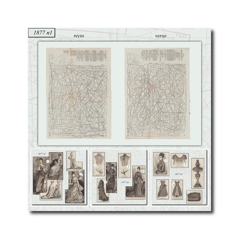 Patrons de couture de 1877 1