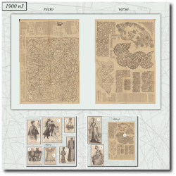 1900 N°3 Sewing patterns A3...