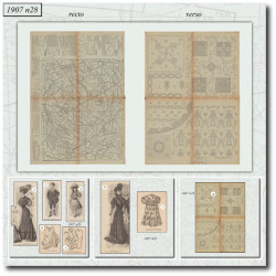 1907 N°28 Sewing patterns...