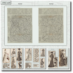 1903 N°40 Sewing patterns...