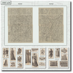 1905 N°36 Sewing patterns...