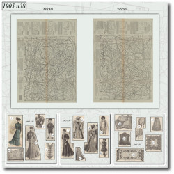1905 N°38 Sewing patterns...
