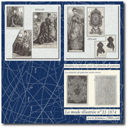 1874 N°33 Sewing patterns...