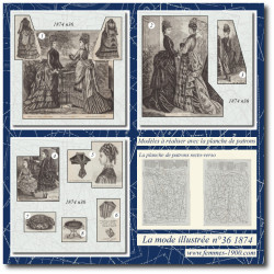 1874 N°36 Sewing patterns...