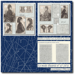 1874 N°47 Sewing patterns...