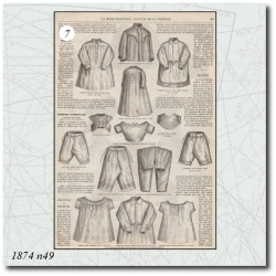 1874 N°49 Sewing patterns...