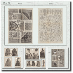 1873 N°5 Patrons  La mode...