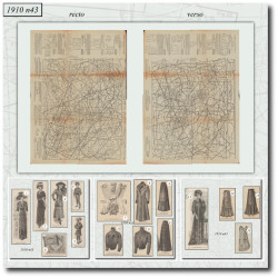 1910 N°43 Sewing patterns...
