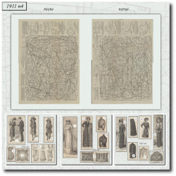 1911 N°4 Sewing patterns A3...