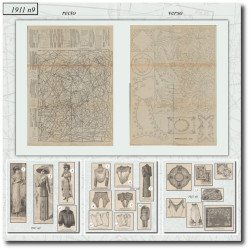 1911 N°9 Sewing patterns A3...