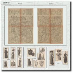 1909 N°4 Sewing patterns A3...