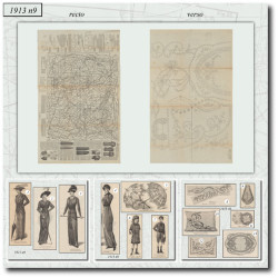 1913 N°9 Patrons A3 La mode...