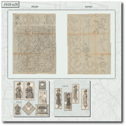 1910 N°28 Sewing patterns...