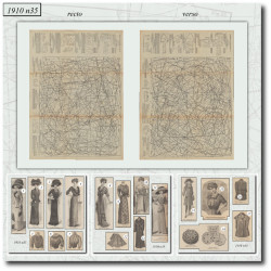 1910 N°35 Sewing patterns...