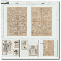 1917 N°40 Sewing patterns...