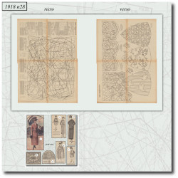 1918 N°28 Sewing patterns...